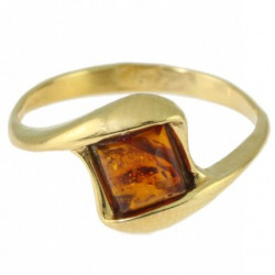Bague 26-05 ambre vermeil