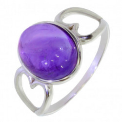 Bague 26-24 améthyste argent