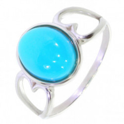 Bague 26-24 turquoise argent