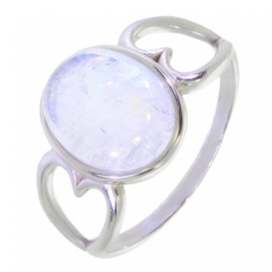 Ring 26-24 Moonstone Sterling Silver