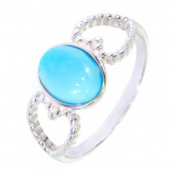 Bague 26-25 turquoise argent