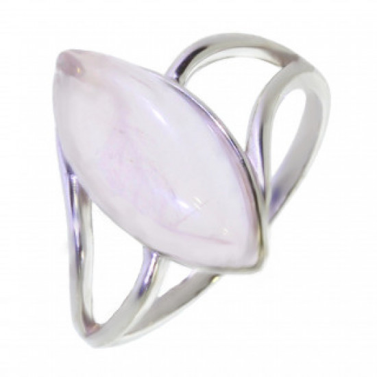 Ring 26-27 Rose Quartz Sterling Silver