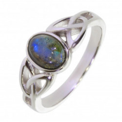 Ring 26-28 Labradorite Sterling Silver