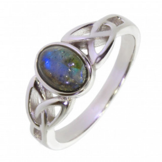 Ring 26-28 Labradorite Sterling Silver