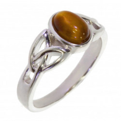 Ring 26-28 Tiger's Eye Sterling Silver