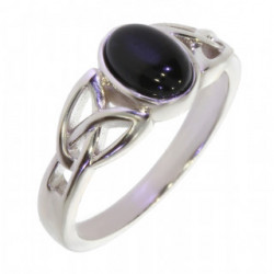 Ring 26-28 Black Onyx Sterling Silver