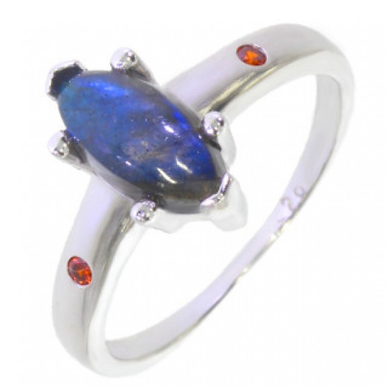 Ring 26-29 Labradorite Sterling Silver