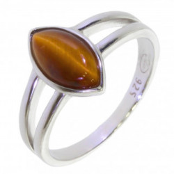 Ring 26-30 Tiger's Eye Sterling Silver
