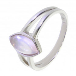 Ring 26-30 Rose Quartz Sterling Silver