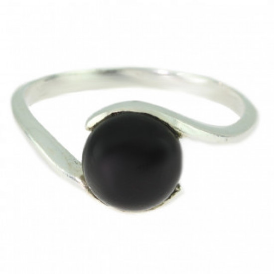 Ring 30-01 Black Onyx Sterling Silver