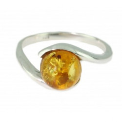 Ring 30-01 Amber Sterling Silver