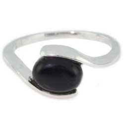 Bague 30-02 onyx noire argent