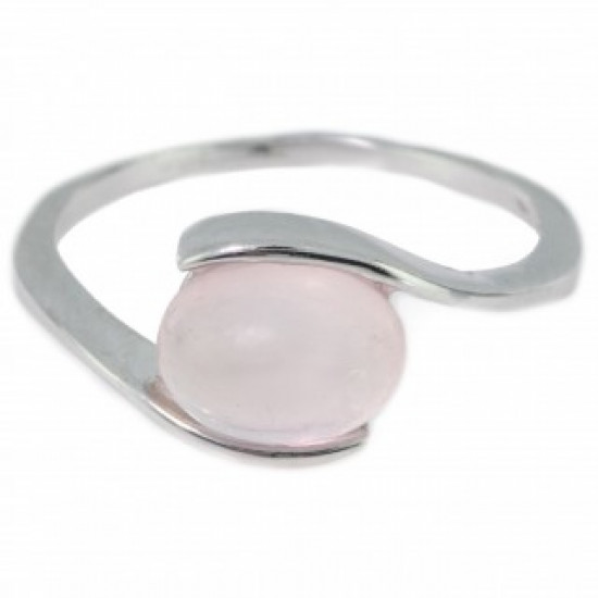 Ring 30-02 Rose Quartz Sterling Silver