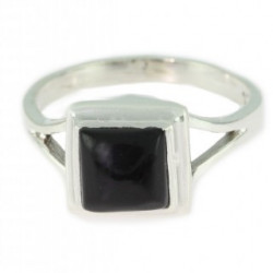 Bague 30-03 onyx noire argent