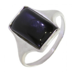 Bague 30-08 onyx noire argent