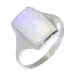 Bague 30-08 pierre de lune argent