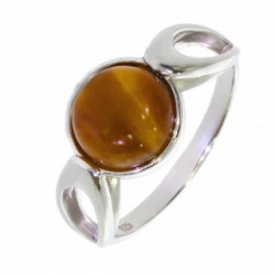 Bague 30-12 oeil de tigre argent