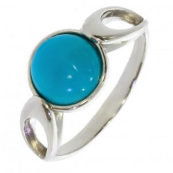 Bague 30-12 turquoise argent