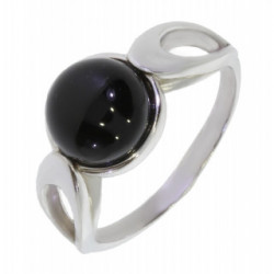 Bague 30-12 onyx noire argent
