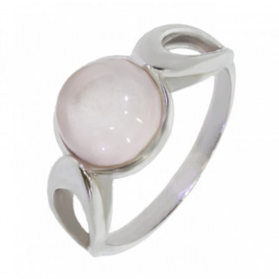 Ring 30-12 Rose Quartz Sterling Silver