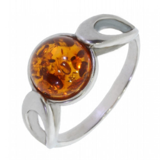 Ring 30-12 Amber Sterling Silver Ring 30-12 Amber Sterling Silver