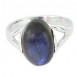 Bague 30-13 labradorite argent