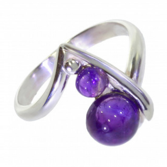 Ring 30-15 Sterling Silver Amethyst