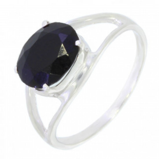 Ring 30-18 Sterling Silver Black Onyx