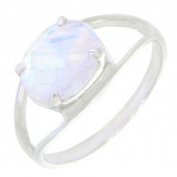 Bague 30-18 pierre de lune argent