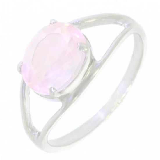 Ring 30-18 Sterling Silver Rose Quartz