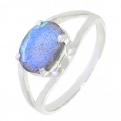 Bague 30-18 labradorite argent