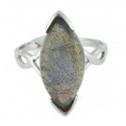 Bague 30-19 labradorite argent