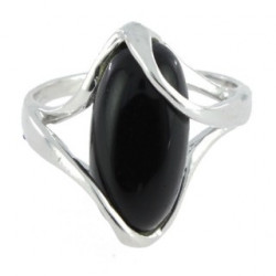 Ring 30-20 Sterling Silver Black Onyx