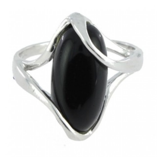 Ring 30-20 Sterling Silver Black Onyx