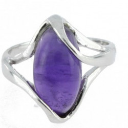 Bague 30-20 améthyste argent