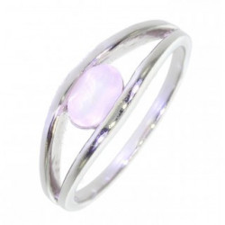 Ring 30-22 Sterling Silver Rose Quartz