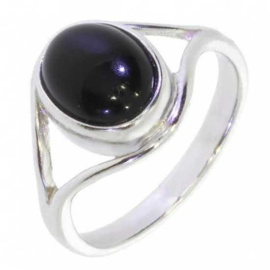 Ring 30-23 Sterling Silver Black Onyx