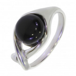 Ring 30-24 Sterling Silver Black Onyx