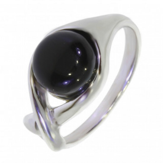 Ring 30-24 Sterling Silver Black Onyx