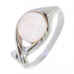 Ring 30-24 Sterling Silver Rose Quartz