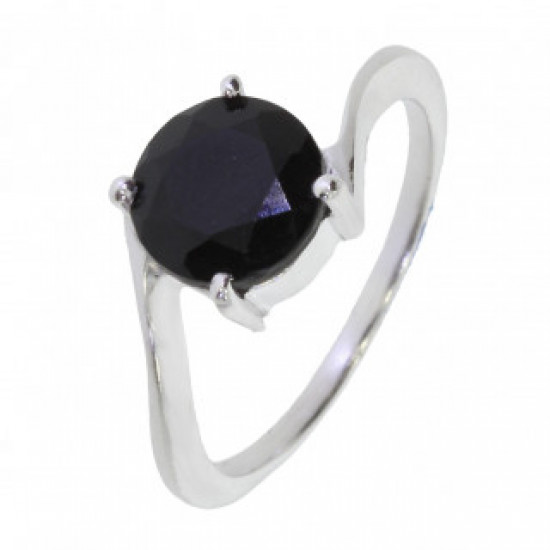 Ring 30-26 Sterling Silver Black Onyx