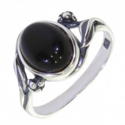 Ring 30-27 Sterling Silver Black Onyx