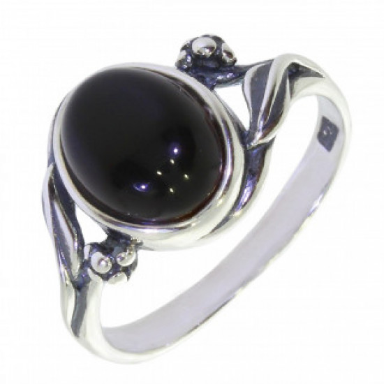 Ring 30-27 Sterling Silver Black Onyx
