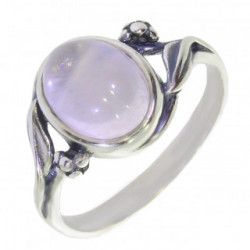 Ring 30-27 Sterling Silver Rose Quartz