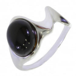 Ring 30-28 Sterling Silver Black Onyx