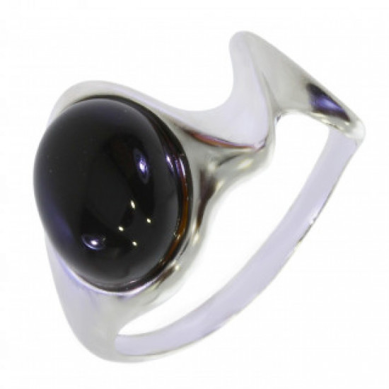 Ring 30-28 Sterling Silver Black Onyx