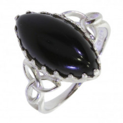 Ring 30-30 Sterling Silver Black Onyx