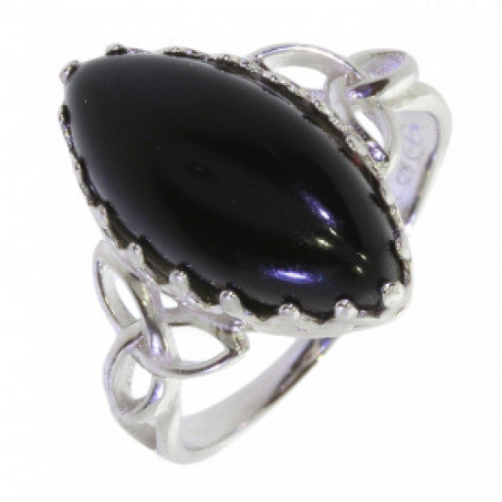 Ring 30-30 Sterling Silver Black Onyx