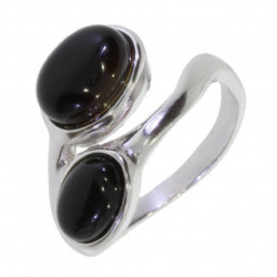 Ring 30-31 Sterling Silver Black Onyx