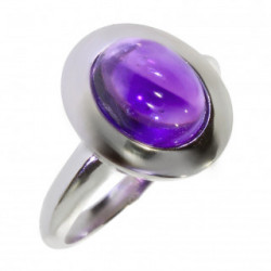 Ring 30-32 Sterling Silver Amethyst